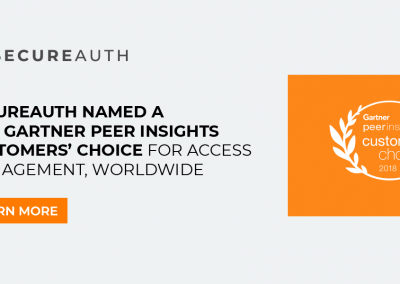 SecureAuth Named a 2018 Gartner Peer Insights Customers’ Choice for Access Management, Worldwide